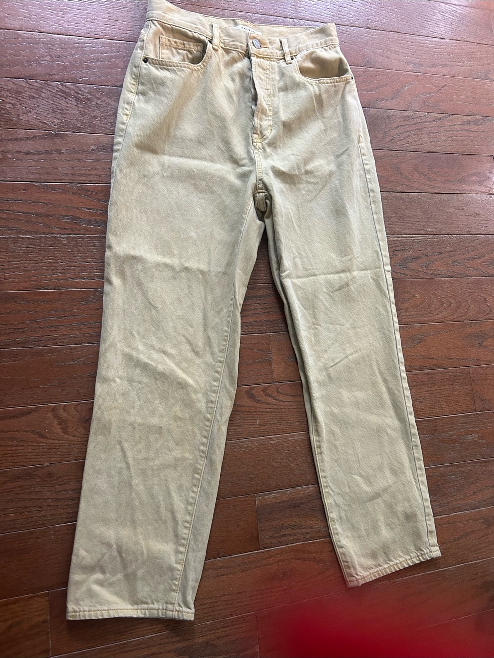 PacSun Pale Yellow Denim Pants